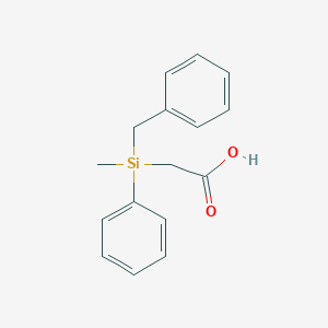 molecular formula C16H18O2Si B1282928 (-)-Benzylmethylphenylsilylacetic Acid CAS No. 95373-54-9