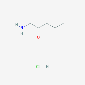 molecular formula C6H14ClNO B1282929 1-Amino-4-methylpentan-2-one hydrochloride CAS No. 21419-26-1