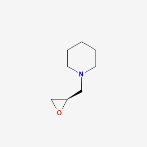 molecular formula C8H15NO B12829309 (R)-1-(oxiran-2-ylmethyl)piperidine 