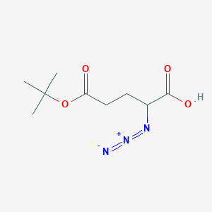molecular formula C9H15N3O4 B1282936 2-Azido-pentanedioic acid 5-tert-butyl ester 