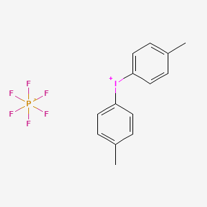 molecular formula C14H14F6IP B1282945 Bis(4-methylphenyl)iodonium hexafluorophosphate CAS No. 60565-88-0