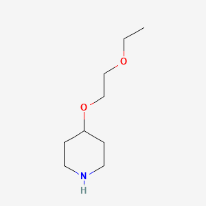 molecular formula C9H19NO2 B1282954 4-(2-乙氧基乙氧基)哌啶 CAS No. 70978-93-7