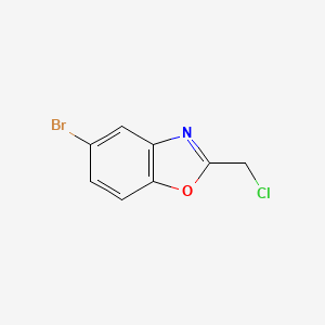 molecular formula C8H5BrClNO B1282966 5-Bromo-2-(chloromethyl)-1,3-benzoxazole CAS No. 110704-48-8