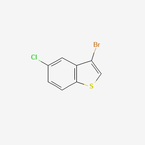 molecular formula C8H4BrClS B1282970 3-Bromo-5-chlorobenzo[b]thiophene CAS No. 32969-26-9