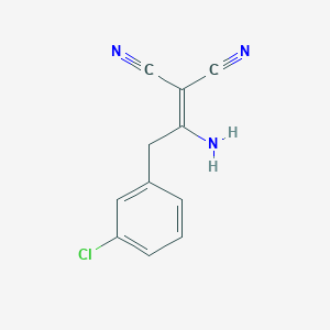 molecular formula C11H8ClN3 B1282984 2-[1-Amino-2-(3-chloro-phenyl)-ethylidene]-malononitrile 