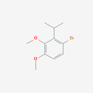 molecular formula C11H15BrO2 B1283009 1-Bromo-2-isopropyl-3,4-dimethoxybenzene CAS No. 77256-01-0