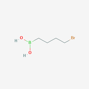 molecular formula C4H10BBrO2 B1283012 (4-Bromobutyl)boronic acid CAS No. 61632-72-2