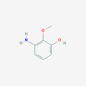 molecular formula C7H9NO2 B1283013 3-氨基-2-甲氧基苯酚 CAS No. 125708-66-9