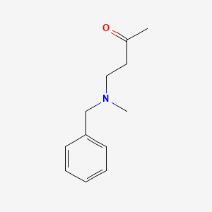 molecular formula C12H17NO B1283014 4-(Benzyl(methyl)amino)butan-2-one CAS No. 16635-00-0