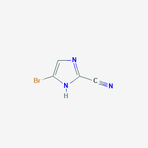 molecular formula C4H2BrN3 B1283029 5-Bromo-1H-imidazole-2-carbonitrile CAS No. 120118-03-8