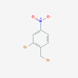 molecular formula C7H5Br2NO2 B1283033 2-Bromo-1-(bromomethyl)-4-nitrobenzene CAS No. 940-05-6