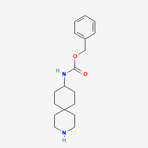 molecular formula C18H26N2O2 B12830374 Benzyl (3-azaspiro[5.5]undecan-9-yl)carbamate 