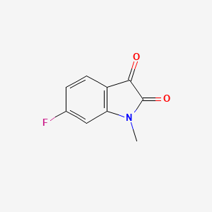 molecular formula C9H6FNO2 B1283048 6-氟-1-甲基吲哚-2,3-二酮 CAS No. 134640-74-7