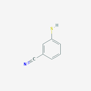 molecular formula C7H5NS B1283051 3-Sulfanylbenzonitrile CAS No. 54435-88-0