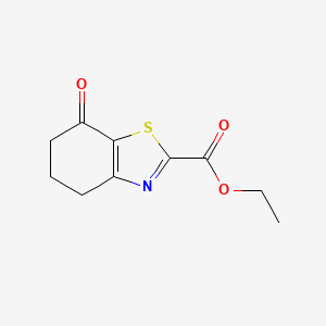 molecular formula C10H11NO3S B1283061 Ethyl 7-oxo-4,5,6,7-tetrahydro-1,3-benzothiazole-2-carboxylate CAS No. 154404-91-8