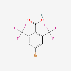molecular formula C9H3BrF6O2 B1283071 4-Bromo-2,6-bis(trifluoromethyl)benzoic acid CAS No. 210491-38-6
