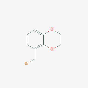 molecular formula C9H9BrO2 B1283078 5-(Bromomethyl)-2,3-dihydro-1,4-benzodioxine CAS No. 214894-89-0