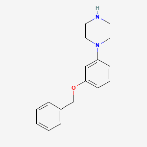 molecular formula C17H20N2O B1283079 1-(3-(Benzyloxy)phenyl)piperazine CAS No. 756751-75-4