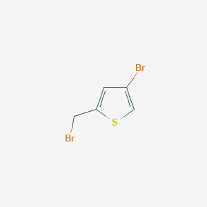 molecular formula C5H4Br2S B1283080 4-Bromo-2-(bromomethyl)thiophene CAS No. 79757-98-5