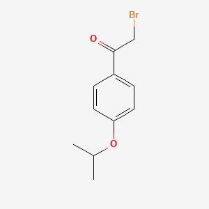 molecular formula C11H13BrO2 B1283088 2-Bromo-1-[4-(propan-2-yloxy)phenyl]ethan-1-one CAS No. 365572-08-3
