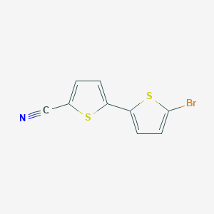 molecular formula C9H4BrNS2 B1283090 5'-Bromo-[2,2'-bithiophene]-5-carbonitrile CAS No. 176787-96-5