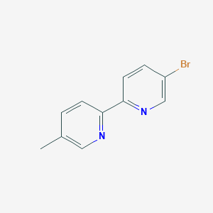 molecular formula C11H9BrN2 B1283094 5'-Bromo-5-methyl-[2,2']bipyridinyl CAS No. 1187163-83-2