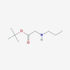 molecular formula C9H19NO2 B1283098 Tert-butyl 2-(propylamino)acetate CAS No. 66116-14-1