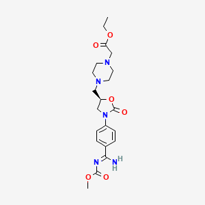 molecular formula C21H29N5O6 B12831042 Gantofiban 