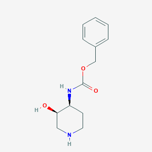 molecular formula C13H18N2O3 B12831048 Benzyl ((3R,4S)-3-hydroxypiperidin-4-yl)carbamate 