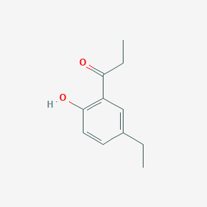 molecular formula C11H14O2 B1283105 1-(5-Ethyl-2-hydroxyphenyl)propan-1-one CAS No. 63909-10-4