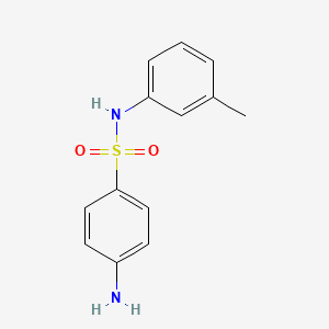 molecular formula C13H14N2O2S B1283110 4-amino-N-(3-methylphenyl)benzenesulfonamide CAS No. 16803-94-4
