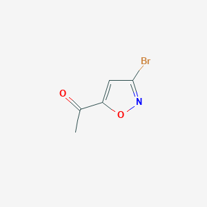 molecular formula C5H4BrNO2 B1283113 1-(3-Bromoisoxazol-5-yl)ethanone CAS No. 76596-53-7