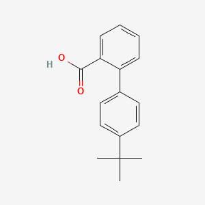 molecular formula C17H18O2 B1283115 4'-(tert-Butyl)-[1,1'-biphenyl]-2-carboxylic acid CAS No. 84392-26-7
