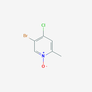 molecular formula C6H5BrClNO B1283119 5-Bromo-4-chloro-2-methylpyridine 1-oxide CAS No. 103971-43-3