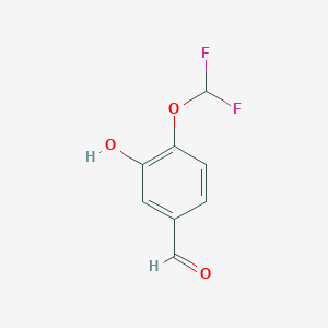 molecular formula C8H6F2O3 B128312 4-二氟甲氧基-3-羟基苯甲醛 CAS No. 151103-08-1