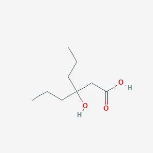 molecular formula C9H18O3 B1283120 3-Hydroxy-3-propylhexanoic acid CAS No. 23985-60-6