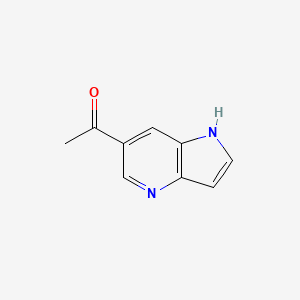 molecular formula C9H8N2O B12831275 1-(1H-pyrrolo[3,2-b]pyridin-6-yl)ethan-1-one 