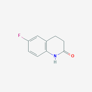 molecular formula C9H8FNO B1283128 6-fluoro-3,4-dihydroquinolin-2(1H)-one CAS No. 75893-82-2