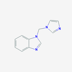 molecular formula C11H10N4 B128313 1-(Imidazol-1-ylmethyl)benzimidazole CAS No. 159064-01-4