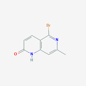 molecular formula C9H7BrN2O B1283130 5-溴-7-甲基-1,6-萘啶-2(1H)-酮 CAS No. 105277-14-3