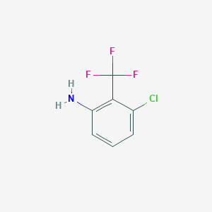 molecular formula C7H5ClF3N B1283132 3-氯-2-(三氟甲基)苯胺 CAS No. 432-21-3