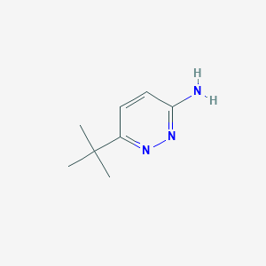 molecular formula C8H13N3 B1283136 6-叔丁基哒嗪-3-胺 CAS No. 82560-18-7