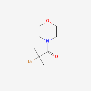 molecular formula C8H14BrNO2 B1283149 2-Bromo-2-methyl-1-morpholinopropan-1-one CAS No. 13887-51-9