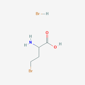 molecular formula C4H9Br2NO2 B1283170 2-Amino-4-bromobutanoic acid hydrobromide CAS No. 76338-90-4