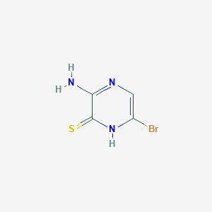 molecular formula C4H4BrN3S B1283184 3-氨基-6-溴吡嗪-2-硫醇 CAS No. 6863-75-8
