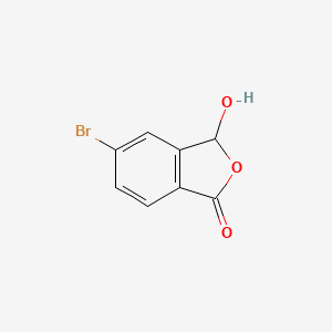 molecular formula C8H5BrO3 B1283187 5-bromo-3-hydroxy-3H-isobenzofuran-1-one CAS No. 102126-71-6