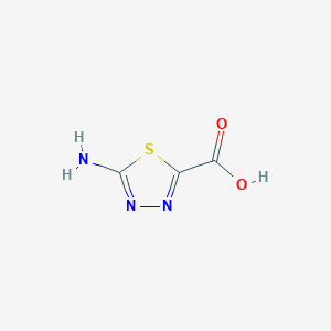 molecular formula C3H3N3O2S B1283194 5-Amino-1,3,4-thiadiazole-2-carboxylic acid CAS No. 63326-73-8