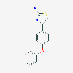 molecular formula C15H12N2OS B012832 4-(4-Phenoxy-phenyl)-thiazol-2-ylamine CAS No. 105512-82-1