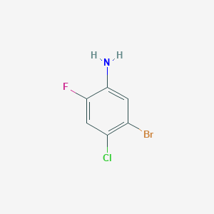 molecular formula C6H4BrClFN B1283221 5-Bromo-4-chloro-2-fluoroaniline CAS No. 111010-07-2