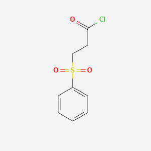 molecular formula C9H9ClO3S B1283240 3-(Phenylsulfonyl)propanoyl chloride CAS No. 3445-53-2